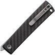 NMB250220 North Mountain Blade Kaiken Linerlock Pocket Knife Black Carbon Fiber 