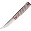 North Mountain Blade Kaiken Linerlock Pocket Knife Red Carbon Fiber - NMB250221 