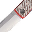 NMB250221 North Mountain Blade Kaiken Linerlock Pocket Knife Red Carbon Fiber 