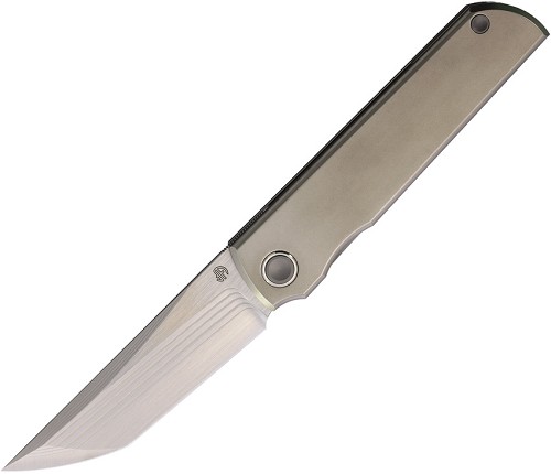 North Mountain Blade Chop Classic Framelock Pocket Knife Titanium - NMB2505ATIZD 
