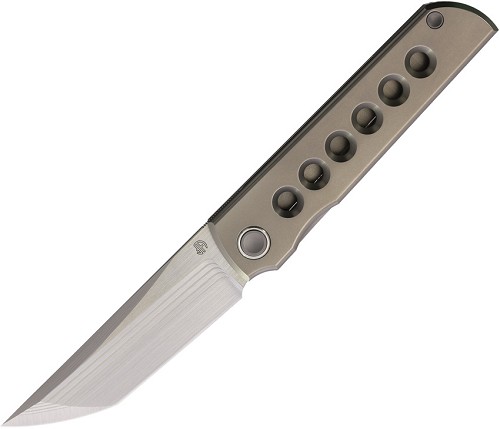 North Mountain Blade Chop Classic Framelock Pocket Knife Titanium - NMB2505BTIZD 