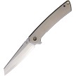 North Mountain Blade Echo Framelock Pocket Knife Smooth Titanium - NMB2506F 