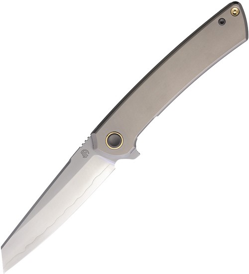 North Mountain Blade Echo Framelock Pocket Knife Smooth Titanium - NMB2506F 