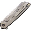 North Mountain Blade Echo Framelock Pocket Knife Smooth Titanium - NMB2506F 