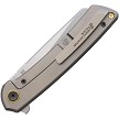 North Mountain Blade Echo Framelock Pocket Knife Holes Titanium - NMB2506H 