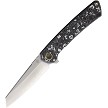 North Mountain Blade Echo Framelock Pocket Knife Ceramic Carbon Fiber - NMB2506WB 