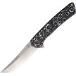 North Mountain Blade Zero Framelock Pocket Knife Ceramic Carbon Fiber - NMB2507WB 