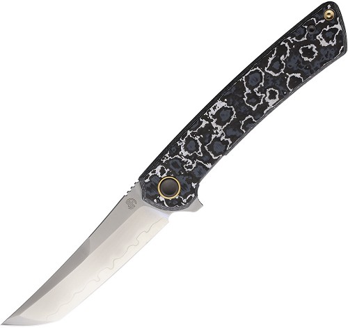 North Mountain Blade Zero Framelock Pocket Knife Ceramic Carbon Fiber - NMB2507WB 