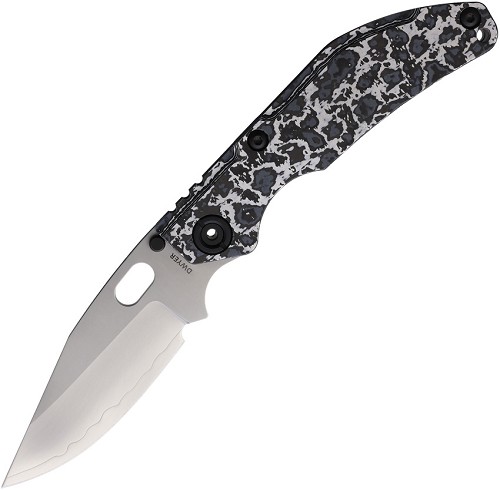 North Mountain Blade BBNM Framelock Pocket Knife Ceramic Carbon Fiber - NMB2521WHCF 