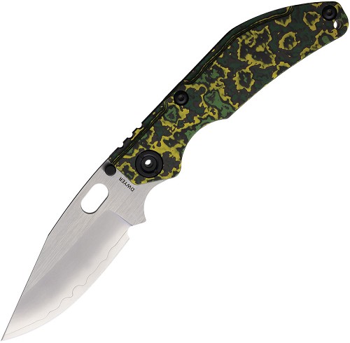 North Mountain Blade BBNM Framelock Pocket Knife Ceramic Carbon Fiber - NMB2521YLCF 