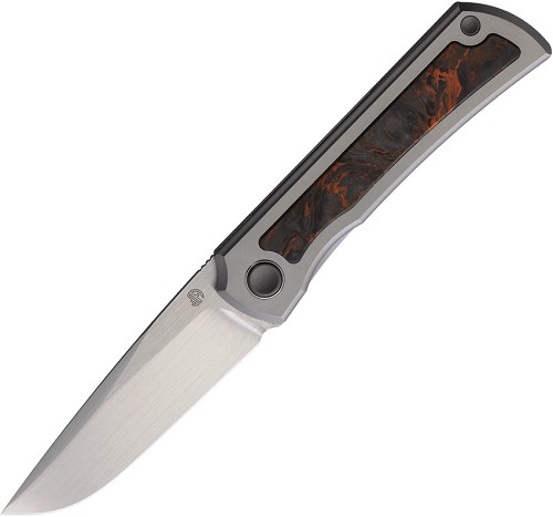 North Mountain Blade Sun Framelock Pocket Knife Titanium Carbon Fiber - NMB2525BKCU 