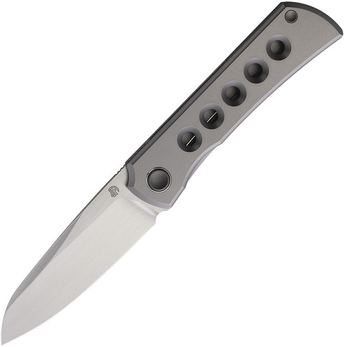 North Mountain Blade Moon Framelock Pocket Knife Titanium Hole - NMB2526HL 