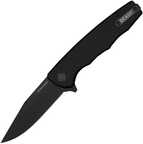 Ocaso Strategy Linerlock Pocket Knife G10 Black - OCA29BGB 
