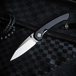 OCA42SMB Ocaso Seaton Miniature Linerlock Pocket Knife Black 
