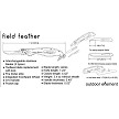 ODEFDFK Outdoor Element Field Feather Linerlock Pocket Knife 