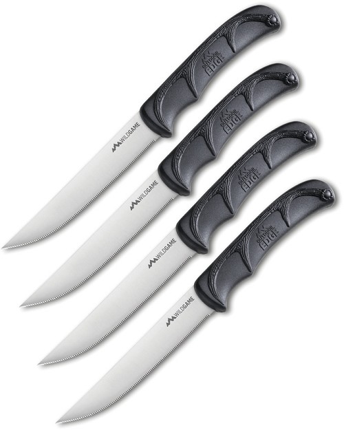 Outdoor Edge Wild Game Steak Knives Black - OESTB4C 