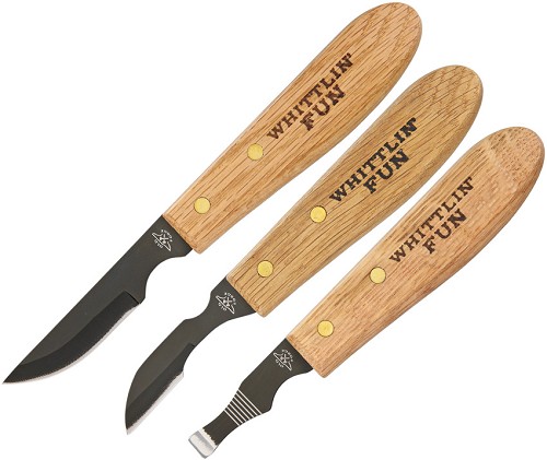 Old Forge Three Piece Wood Carving Set - OF004 