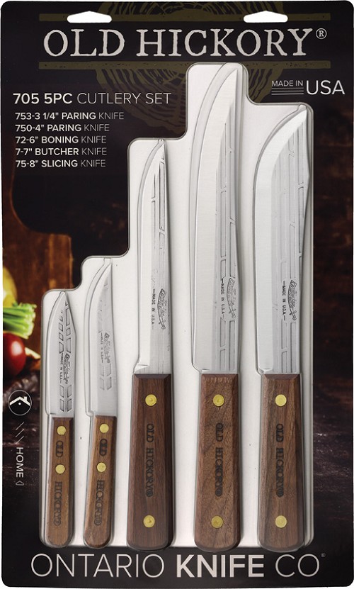 Old Hickory Kitchen Knife Set - OH705 
