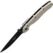 ON8862BONETC Ontario Rat Linerlock Pocket Knife Black Blade/Bone Handle 