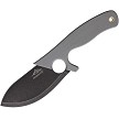 Petrified Fish EEL Fixed Blade Knife Gray - PFKH01GADW 