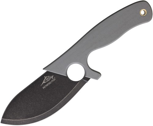 Petrified Fish EEL Fixed Blade Knife Gray - PFKH01GADW 