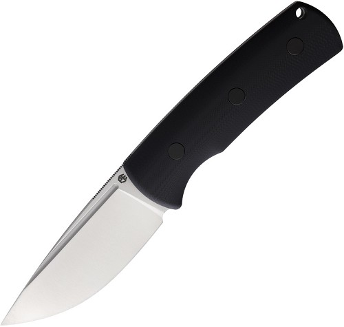 Petrified Fish Beluga Fixed Blade Knife Black - PFKP01FDS 
