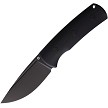 Petrified Fish Beluga Fixed Blade Knife Black - PFKP01FDW 