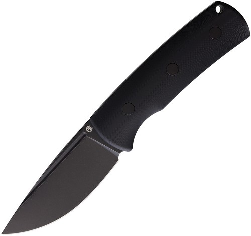 Petrified Fish Beluga Fixed Blade Knife Black - PFKP01FDW 