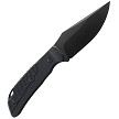 Petrified Fish Barracuda Fixed Blade Knife Black - PFKP16DDW 