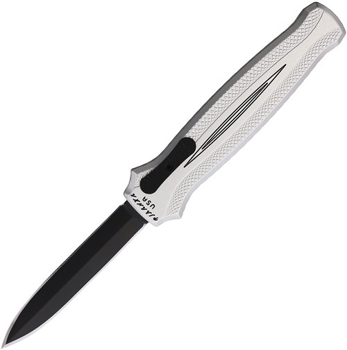 Piranha Knives Automatic Rated-X OTF Pocket Knife Silver - PKCP20ST 