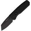 Pro Tech Automatic Pocket Knife Runt 5 Black Handle DLC - PTKR5203 