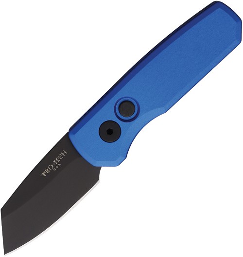 Pro Tech Automatic Pocket Knife Runt 5 Button Lock Blue - PTKR5203BL 