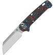QSP Knife Penguin Slip Joint Pocket Knife Nebula Carbon Fiber - QS130SJF1 