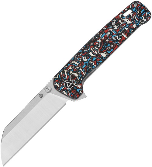QSP Knife Penguin Plus Framelock Pocket Knife Carbon Fiber - QS130XLG1 