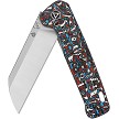 QS130XLG1 QSP Knife Penguin Plus Framelock Pocket Knife Carbon Fiber 