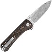 QS131S QSP Knife Hawk Linerlock Pocket Knife Copper Foil Carbon Fiber 