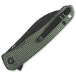 QS140E2 QSP Otter Linerlock Pocket Knife Black Green Micarta 