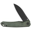 QS140E2 QSP Otter Linerlock Pocket Knife Black Green Micarta 