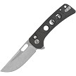 QSP Unicorn Button Lock Pocket Knife Brown Micarta - QS156A1 