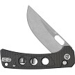 QS156A1 QSP Unicorn Button Lock Pocket Knife Brown Micarta 