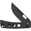 QS156A2 QSP Unicorn Button Lock Pocket Knife Brown Micarta 
