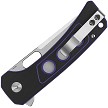 QS156B1 QSP Unicorn Button Lock Pocket Knife Purple G10 