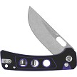 QS156B1 QSP Unicorn Button Lock Pocket Knife Purple G10 