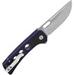 QS156B1 QSP Unicorn Button Lock Pocket Knife Purple G10 