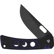 QS156B2 QSP Unicorn Button Lock Pocket Knife Purple G10 