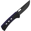 QS156B2 QSP Unicorn Button Lock Pocket Knife Purple G10 