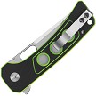 QS156C1 QSP Unicorn Button Lock Pocket Knife Neon G10 