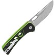 QS156C1 QSP Unicorn Button Lock Pocket Knife Neon G10 