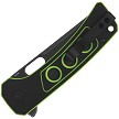 QS156C2 QSP Unicorn Button Lock Pocket Knife Neon G10 