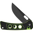 QS156C2 QSP Unicorn Button Lock Pocket Knife Neon G10 